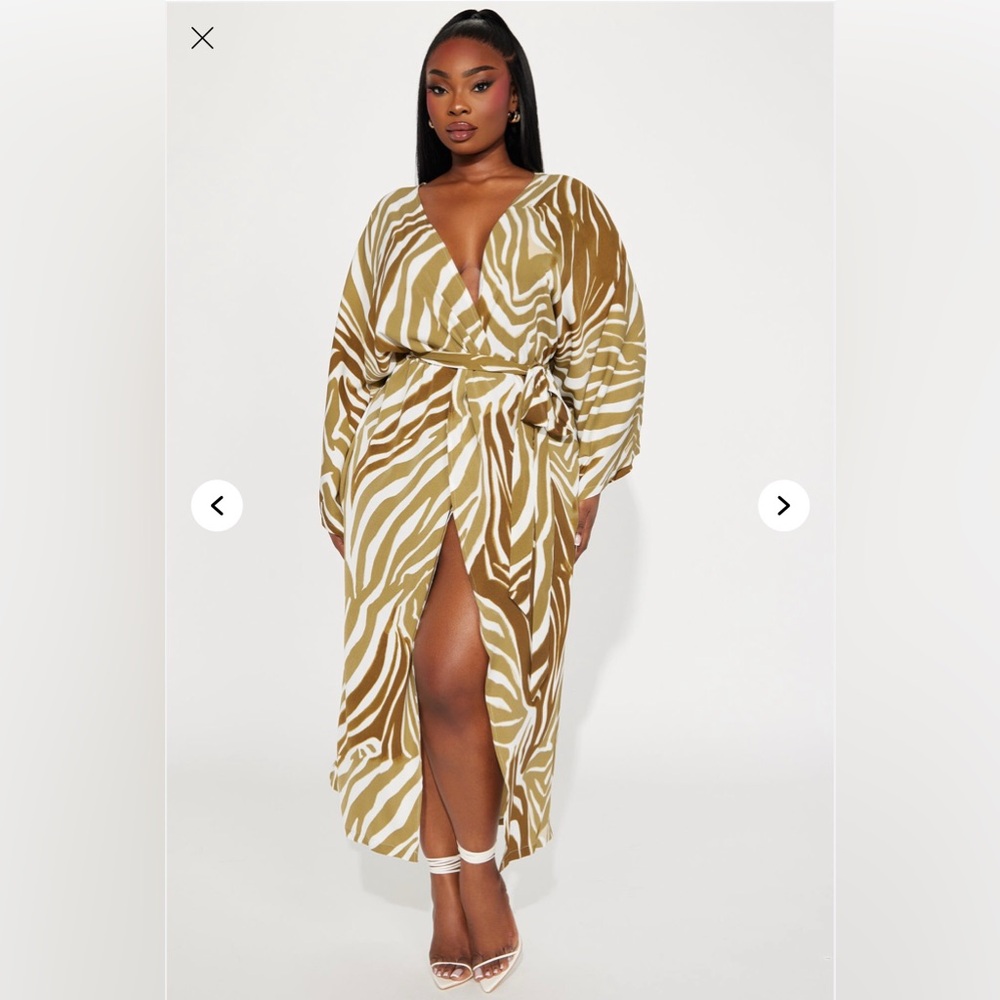 Wild Thing Satin Maxi Dress- Olive